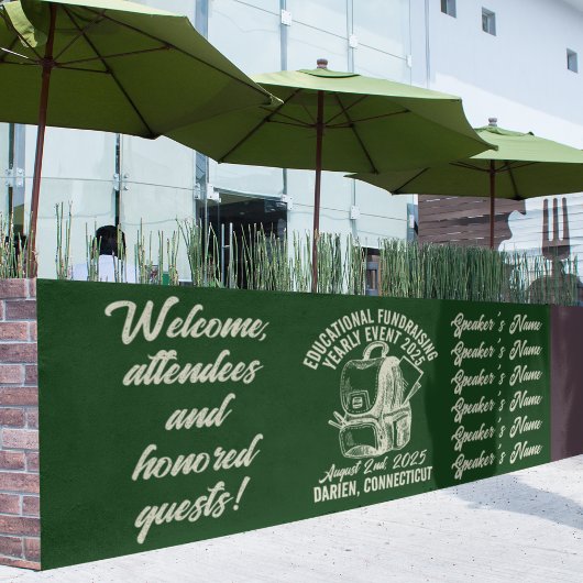 ヴィンテージスタイル教育資金調達イベント 横断幕