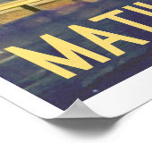 ヴィンテージスタイル旅行ポスターマチルダ湾 ポスター (角)