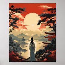 ヴィンテージスタイル日本旅行ポスター