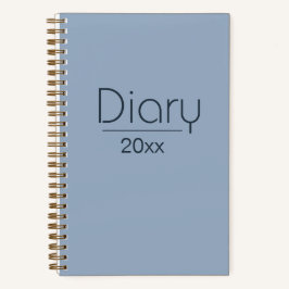 ヴィンテージスタイル日記付き | Blue-Gray日記 ノートブック