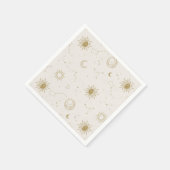 ヴィンテージスタイル星座パターン スタンダードカクテルナプキン (角)