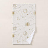 ヴィンテージスタイル星座パターン バスタオルセット (ハンドタオル)