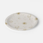 ヴィンテージスタイル星座パターン ペーパープレート (アングル)