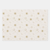 ヴィンテージスタイル星座パターン ラッピングペーパーシート (正面3)