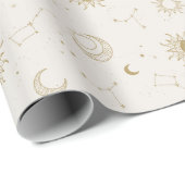ヴィンテージスタイル星座パターン ラッピングペーパー (ロールコーナー)