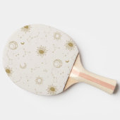 ヴィンテージスタイル星座パターン 卓球ラケット (横)
