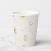 ヴィンテージスタイル星座パターン 紙コップ (裏面)