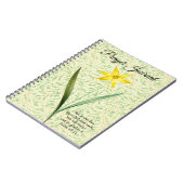 ヴィンテージスタイル春フラワー祈りの言葉ジャーナル ノートブック (左側)