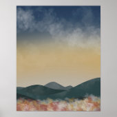 ヴィンテージスタイル景観壁画山岳ポスター ポスター (正面)