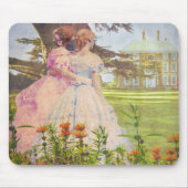 ヴィンテージスタイル最高のフレンズ歩くインガーデン マウスパッド (正面)