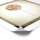 ヴィンテージスタイル棒つきキャンデー写真ポスター ポスター (角)