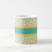 ヴィンテージスタイル母デザイン、花柄 コーヒーマグカップ (中央)