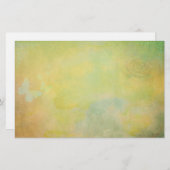 ヴィンテージスタイル水の色の背景 便箋 (正面/裏面)