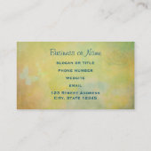 ヴィンテージスタイル水の色の背景 名刺 (裏面)