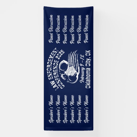 ヴィンテージスタイル法執行会議 横断幕 (縦)