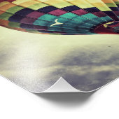 ヴィンテージスタイル熱気球プリント フォトプリント            (角)