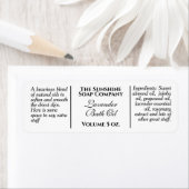 ヴィンテージスタイル白石鹸及び化粧品ラベル ラベル (インサイチュ)