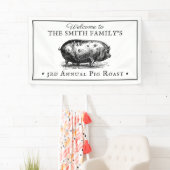 ヴィンテージスタイル白黒|ピグローストイベント 横断幕 (インサイチュ)