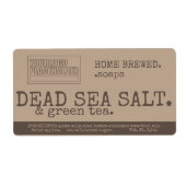 ヴィンテージスタイル石けん製品包装ロゴテンプレート ラベル (正面)