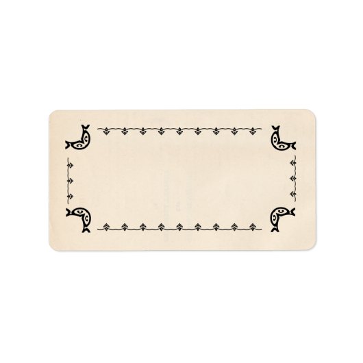 ヴィンテージスタイル空白のハーブラベル ラベル (正面)