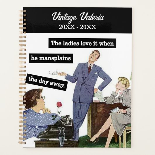 ヴィンテージスタイル管理ボスのアシスタント プランナー手帳 (正面)