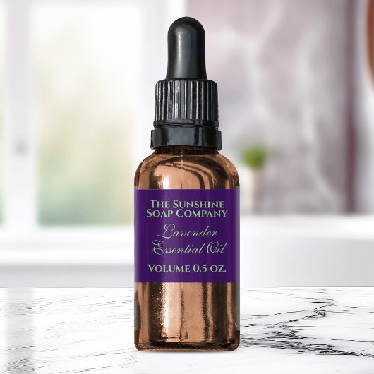 ヴィンテージスタイル紫および緑の化粧品ラベル ラベル