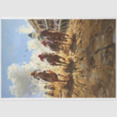 ヴィンテージスタイル絵を描ズのケンタッキー・ダービー・デクページ 薄葉紙 (正面)