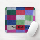 ヴィンテージスタイル編パッチワークカラフルマス マウスパッド (マウス)