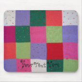 ヴィンテージスタイル編パッチワークカラフルマス マウスパッド (正面)