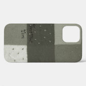 ヴィンテージスタイル編パッチワークデザイン白黒 Case-Mate iPhoneケース (裏面 (横))