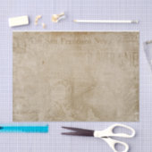 ヴィンテージスタイル背景素朴新聞 薄葉紙 (クラフト)