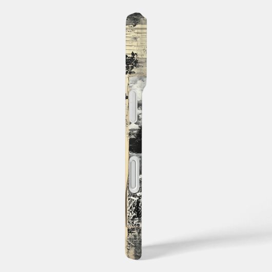 ヴィンテージスタイル自然シーンスクラップブックモノグラム Case-Mate iPhoneケース (裏面 / 右)