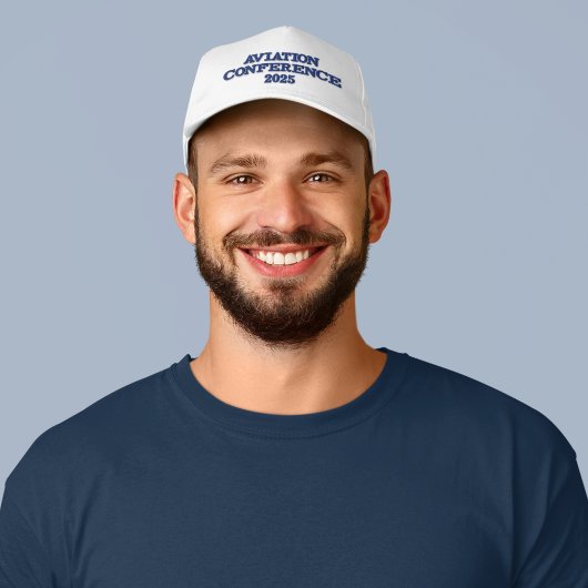 ヴィンテージスタイル航空会議 刺繍入りキャップ