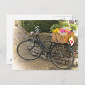 ヴィンテージスタイル花写真はがき ポストカード (正面/裏面)