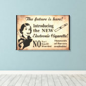 ヴィンテージスタイル蒸発ポスター キャンバスプリント (インサイチュ (ウッドフロア))