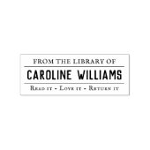 ヴィンテージスタイル蔵書票書庫 ラバースタンプ (インプリント)