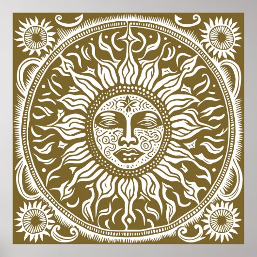 ヴィンテージスタイル装飾サンデコレーション ポスター (正面)