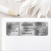 ヴィンテージスタイル製銀箔石鹸および化粧品 ラベル (インサイチュ)