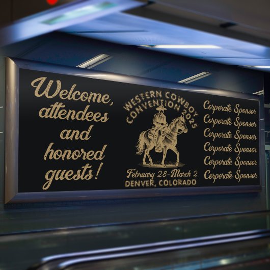 ヴィンテージスタイル西カウボーイコンベンション 横断幕