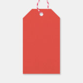 ヴィンテージスタイル赤と白休日 ギフトタグ (裏面)