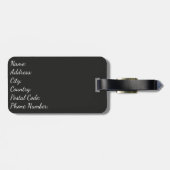 ヴィンテージスタイル赤ロブスターデザイン ラゲッジタグ (裏面横)