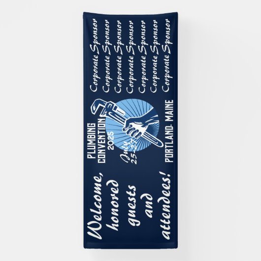 ヴィンテージスタイル配管規則 横断幕 (縦)