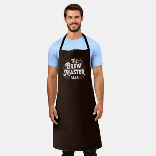 ヴィンテージスタイル醸造マスターエプロン エプロン (着用した状態)