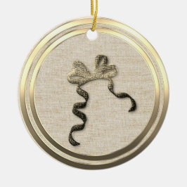 ヴィンテージスタイル金ゴールドボーセラミックスオーナメント セラミックオーナメント