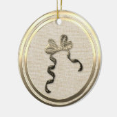 ヴィンテージスタイル金ゴールドボーセラミックスオーナメント セラミックオーナメント (左)