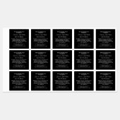 ヴィンテージスタイル防水リップバルブラベル – 黒 ラベル (シート)