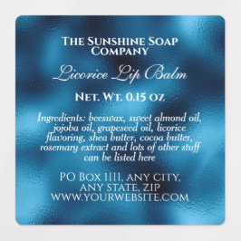 ヴィンテージスタイル防水化粧料青箔 ラベル