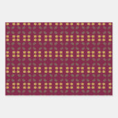 ヴィンテージスタイル雪だるまアート ラッピングペーパーシート (正面2)