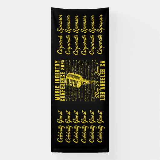 ヴィンテージスタイル音楽産業会議 横断幕 (縦)