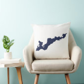 ヴィンテージスタイル魚島のロゴ枕 クッション (椅子)